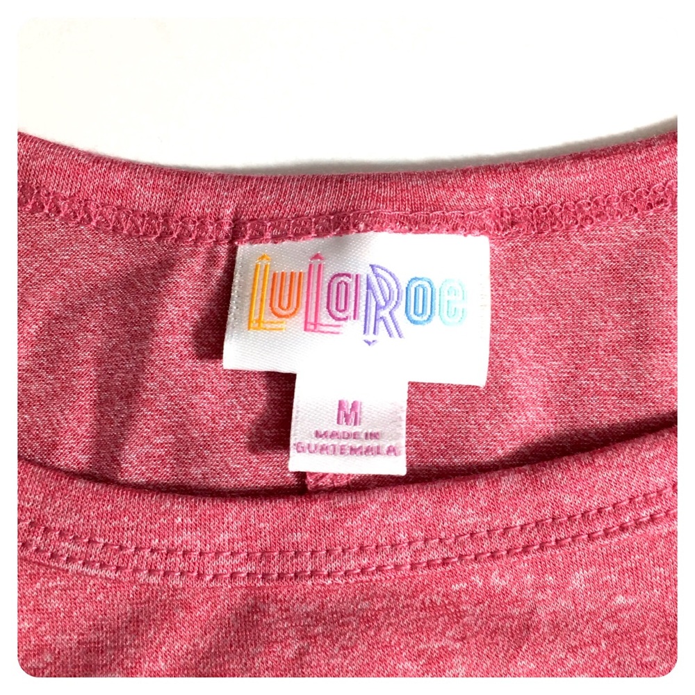 🆕LULAROE carly heathered red dress - Picture 4 of 8